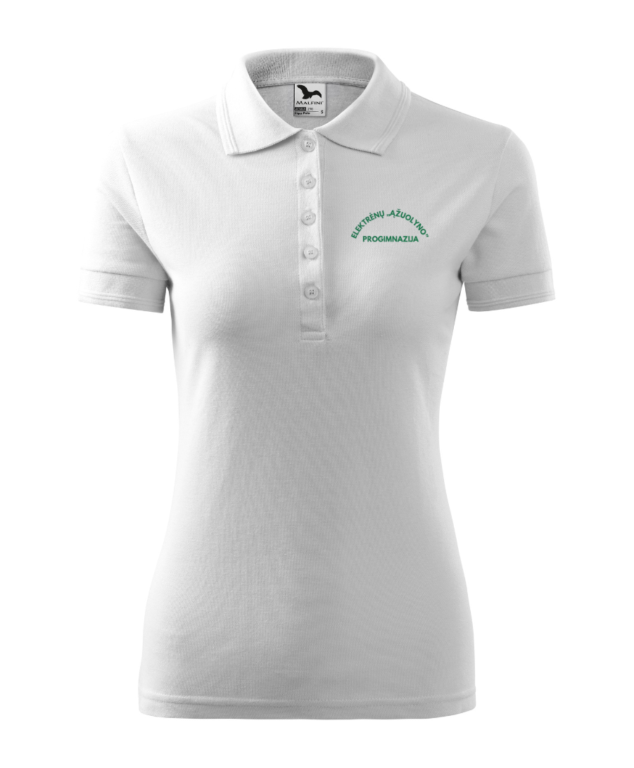 Elektrėnų "Ąžuolyno" progimnazijos polo marškinėliai merginoms su logo 210