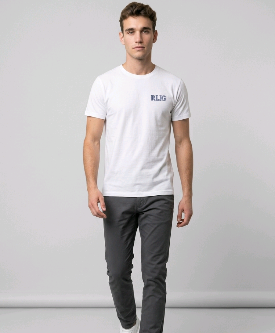 Rietavo Lauryno Ivinskio gimnazijos unisex marškinėliai su logo „Paint“ P73