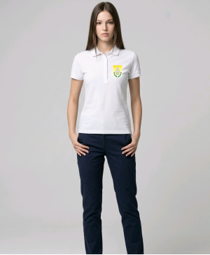 Klaipėdos r. Kretingalės pagrindinės mokyklos polo marškinėliai merginoms su logo 210