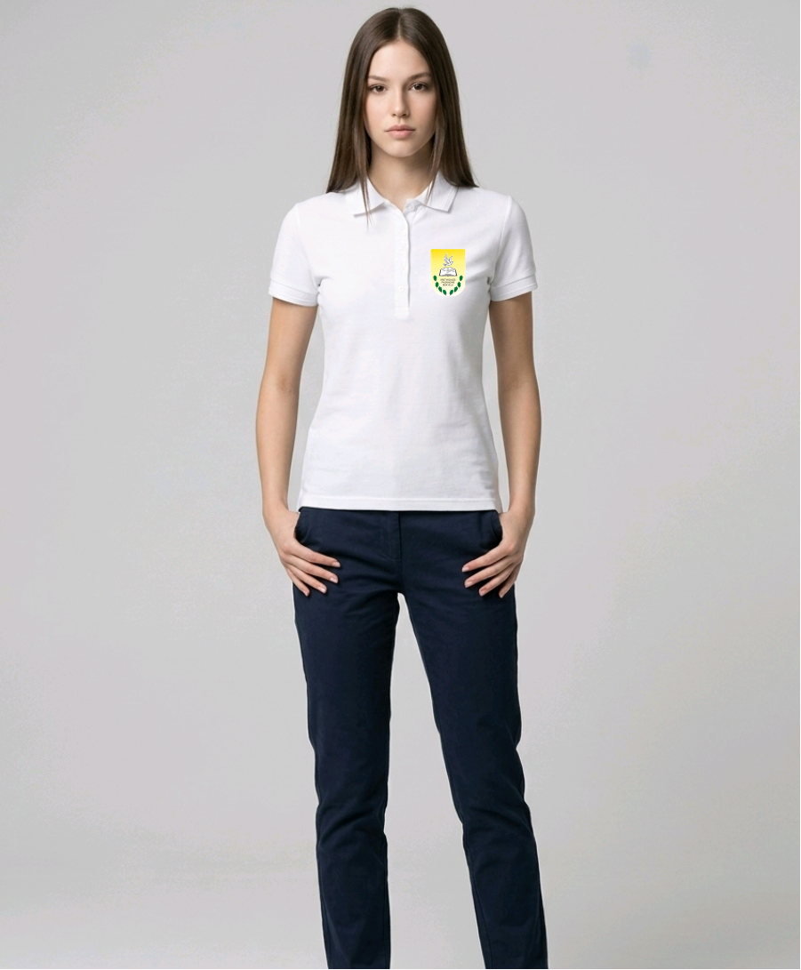 Klaipėdos r. Kretingalės pagrindinės mokyklos polo marškinėliai merginoms su logo 210
