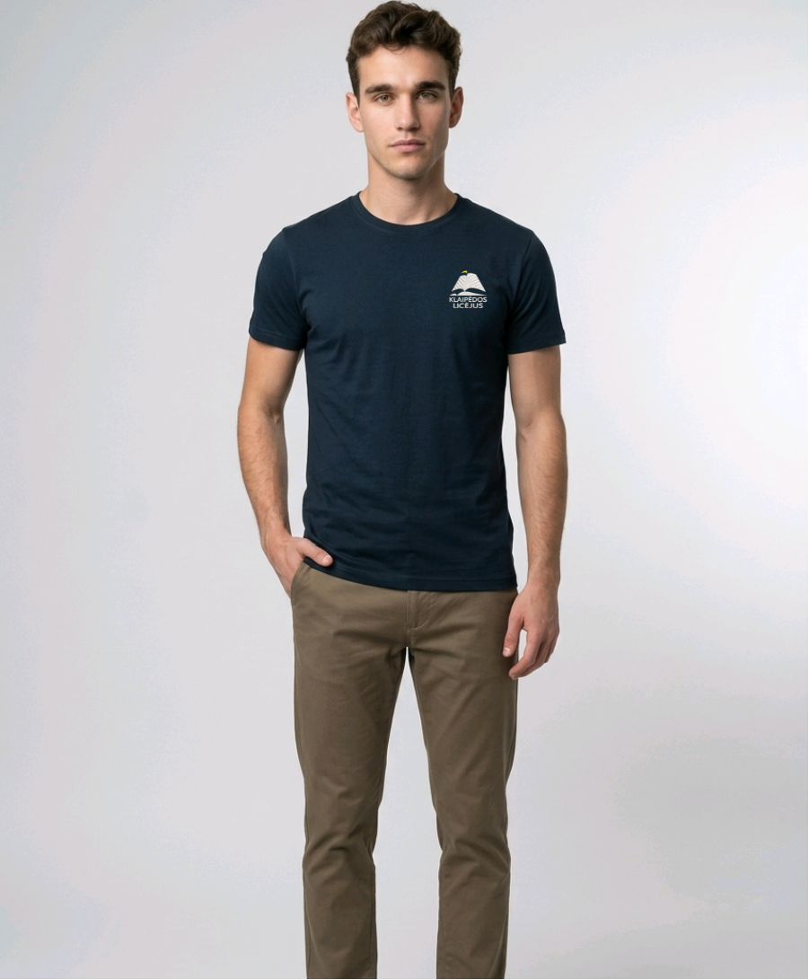 Klaipėdos licėjaus unisex marškinėliai su logo P73