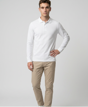 Polo krekls vīriešiem „Pique Polo LS" 221