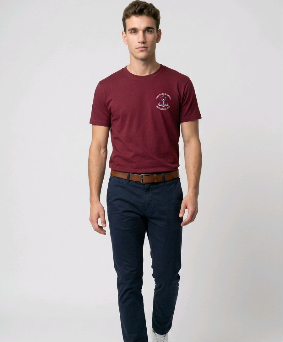Klaipėdos Gedminų progimnazijos unisex marškinėliai su logo 137